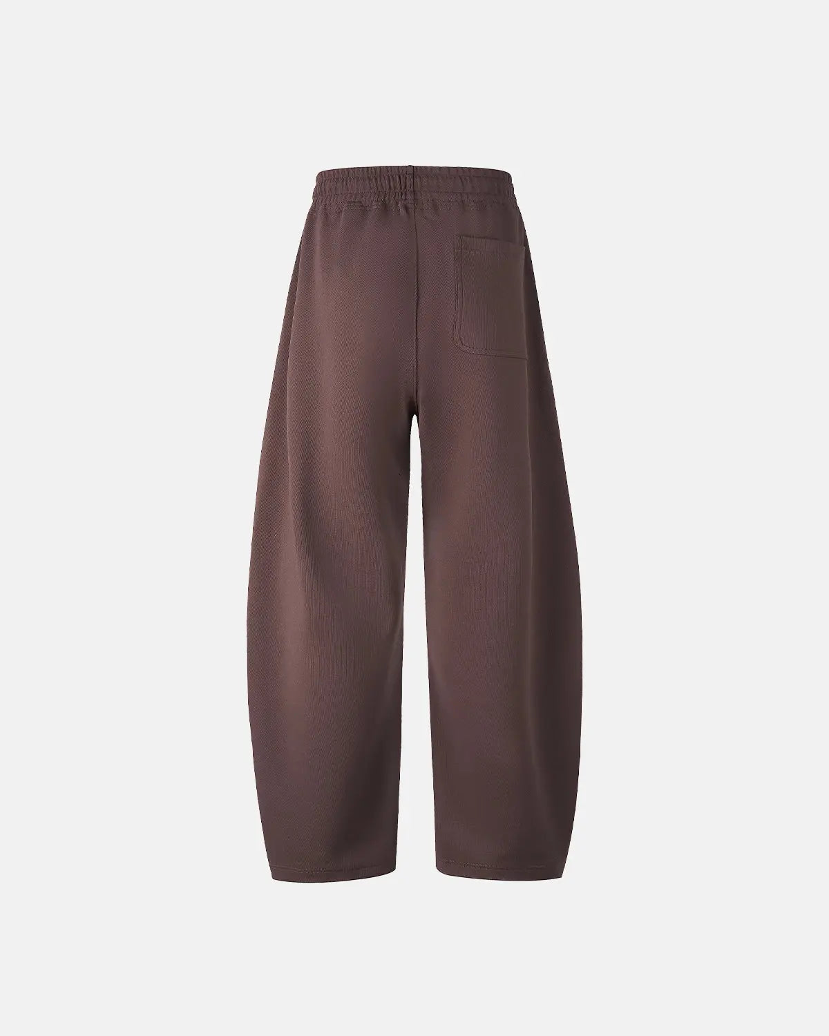 Grey baggy sweatpants from INFLATION with relaxed fit and soft fabric, shown laid flat with elastic waistband and cuffed ankles.