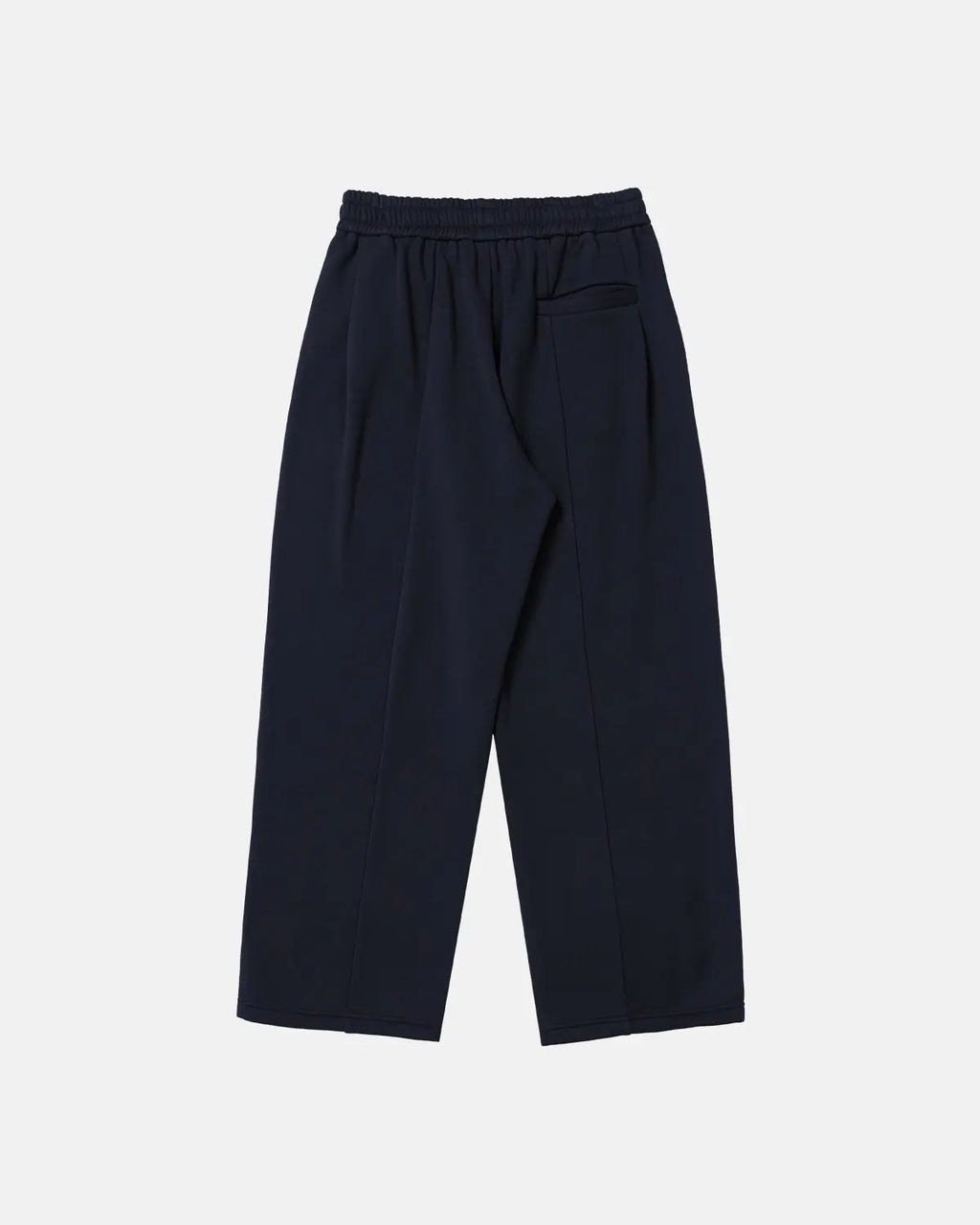 Black INFLATION Stretch Thermal Fleece Sweatpants with elastic waistband and cozy fleece lining, designed for comfort and warmth