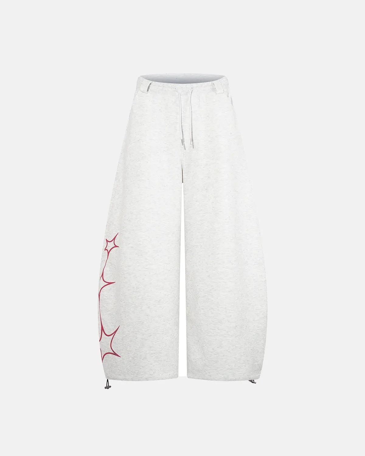 Black Gothic Script Baggy Sweatpants by INFLATION, featuring a loose fit and streetwear style with bold gothic lettering.