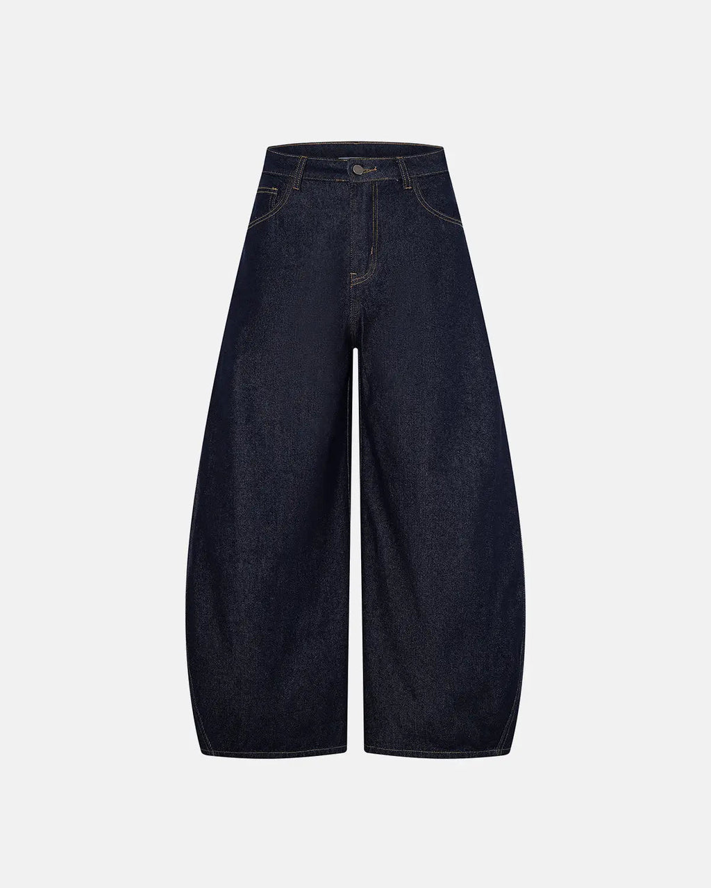 Inflation streetwear barrel jeans with multi-pocket design featuring a relaxed fit and durable denim fabric.