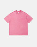 Inflation Streetwear LOGO Acid Washed T-shirt with distressed logo design in a casual, vintage style.