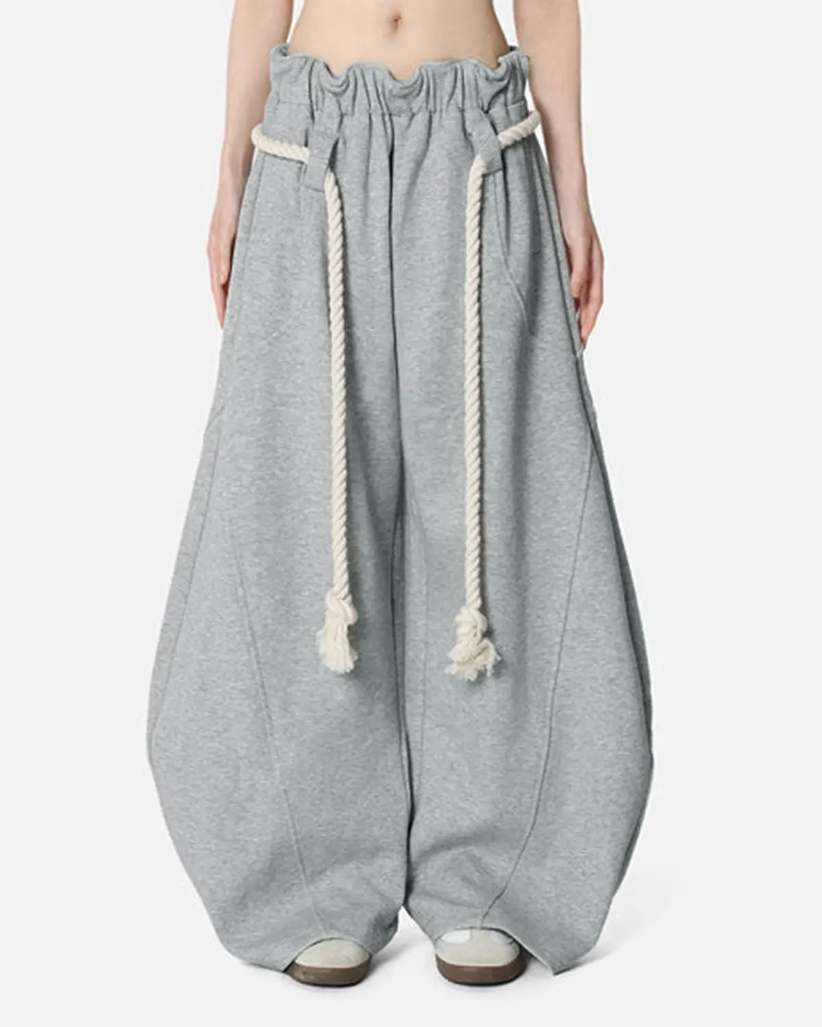 Inflation Super Baggy Barrel Sweatpant in black, featuring a loose fit, elastic waistband, and stylish streetwear design.