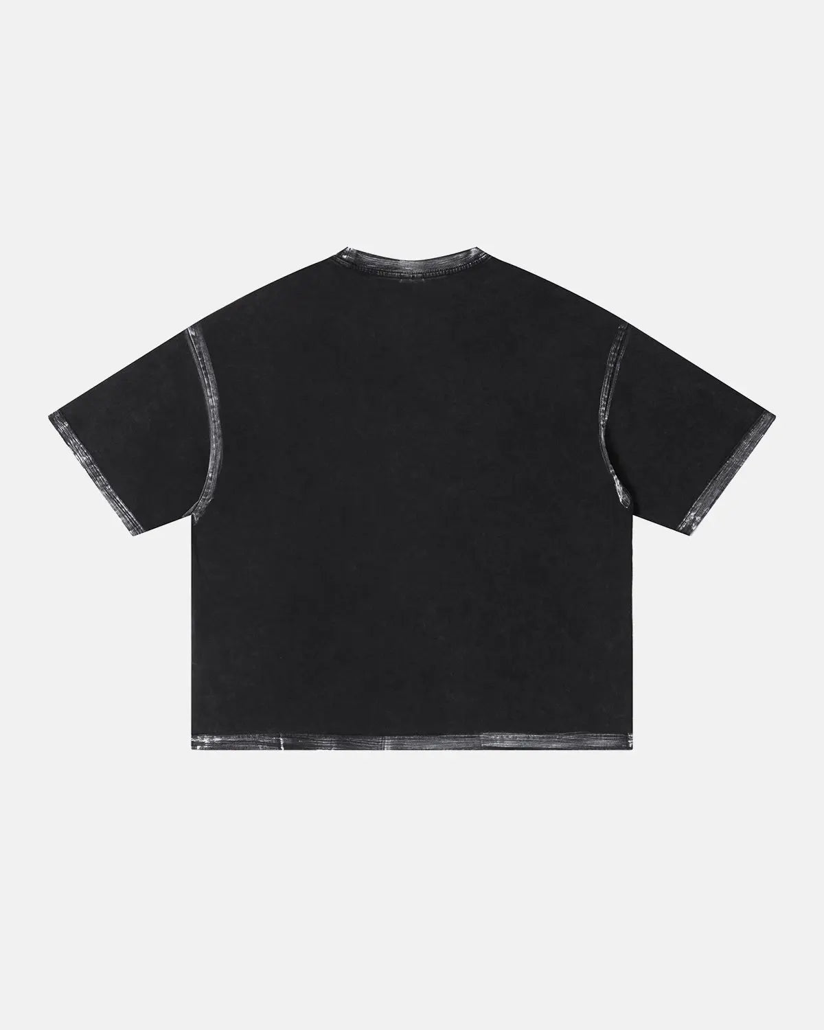 Heavyweight boxy T-shirt from Inflation Streetwear, featuring a distressed, washed look in a casual fit.
