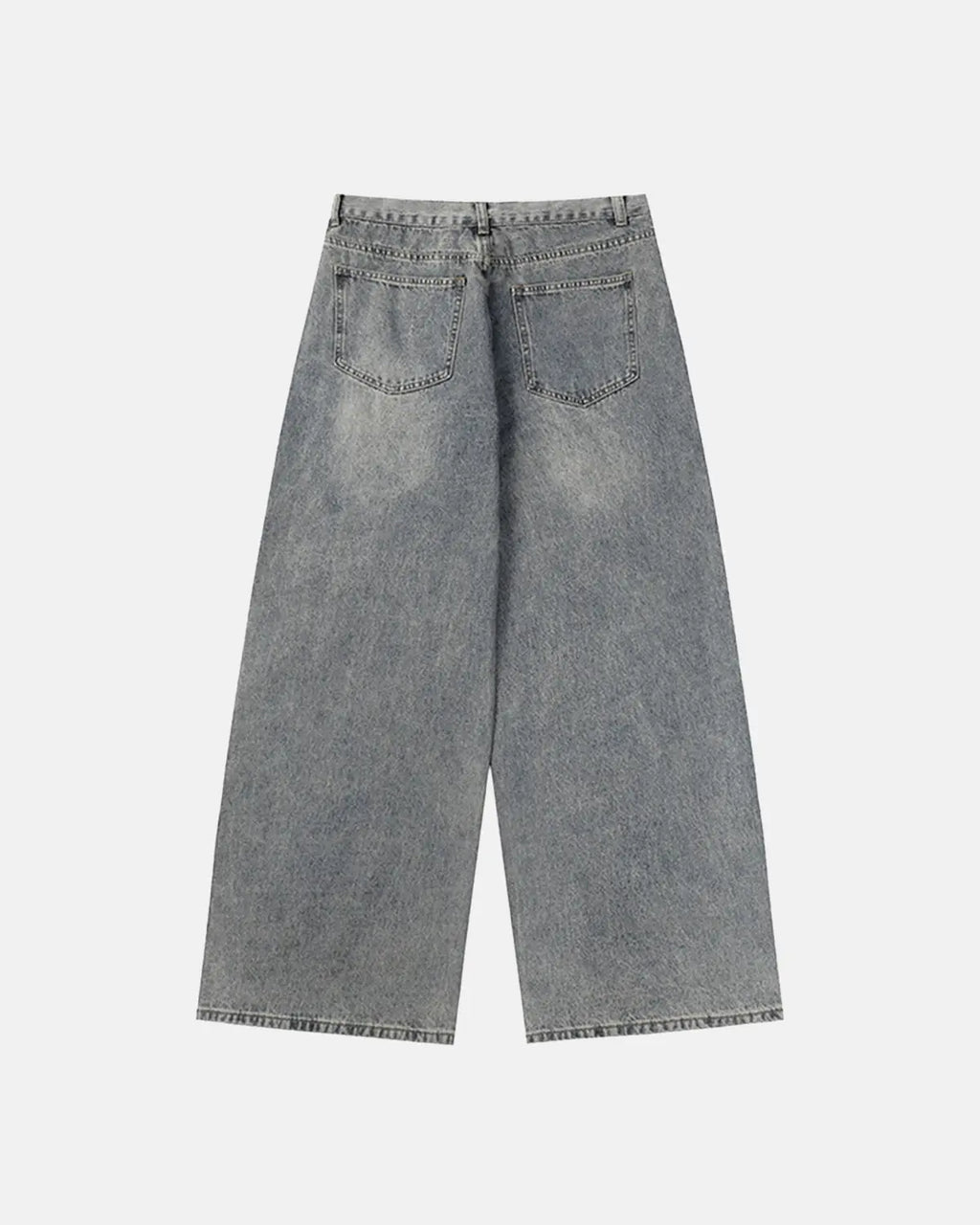 Star patched baggy jeans by INFLATION with distressed details and a relaxed fit, showcasing the streetwear style.