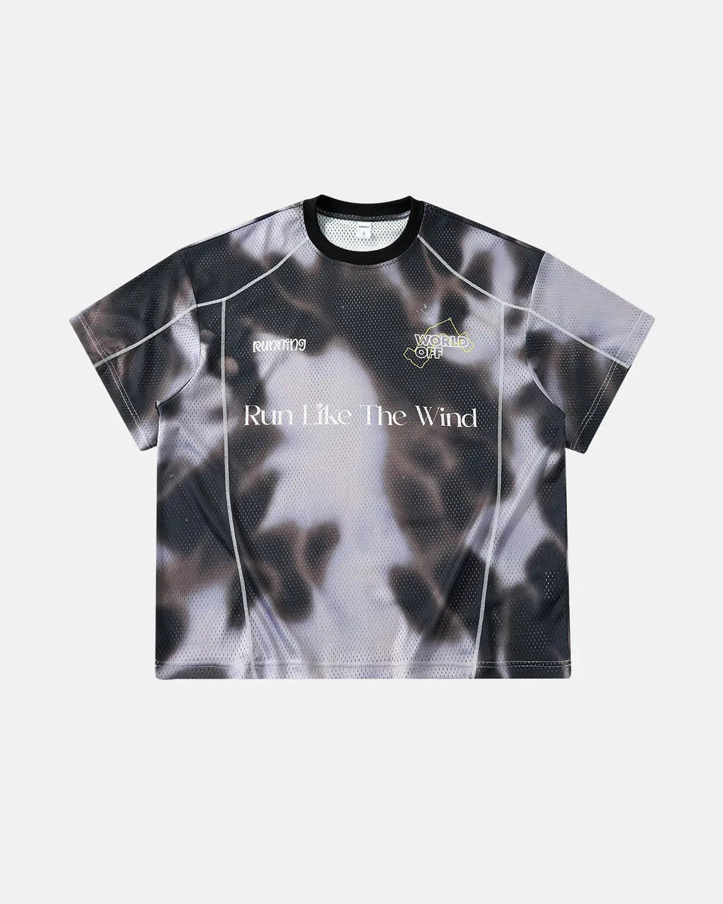 Inflation Streetwear breathable mesh digital printing jersey with colorful graphic design and lightweight, comfortable fabric.