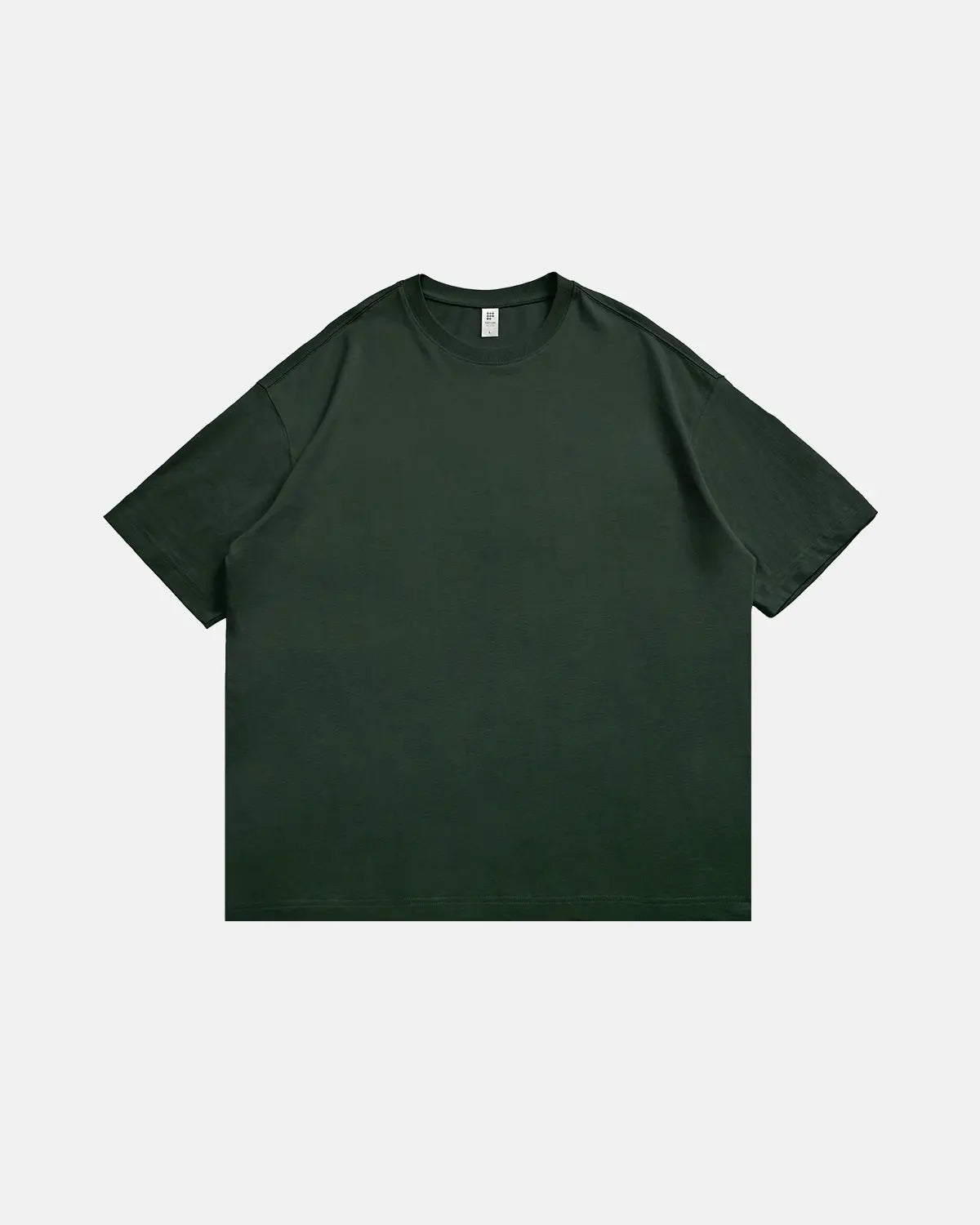 Inflation Heavyweight Cotton Oversized T-Shirt in neutral color, relaxed fit, and streetwear style, displayed on a plain background.
