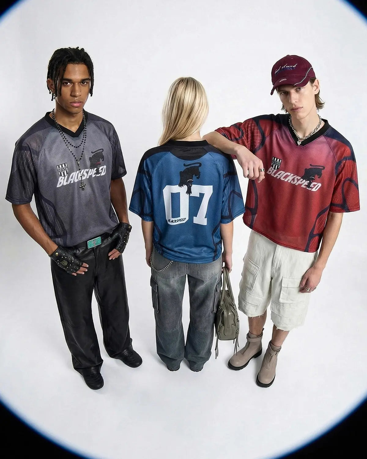 Inflation Athletic Panel Mesh Jersey T-shirt featuring breathable mesh fabric and sporty design.