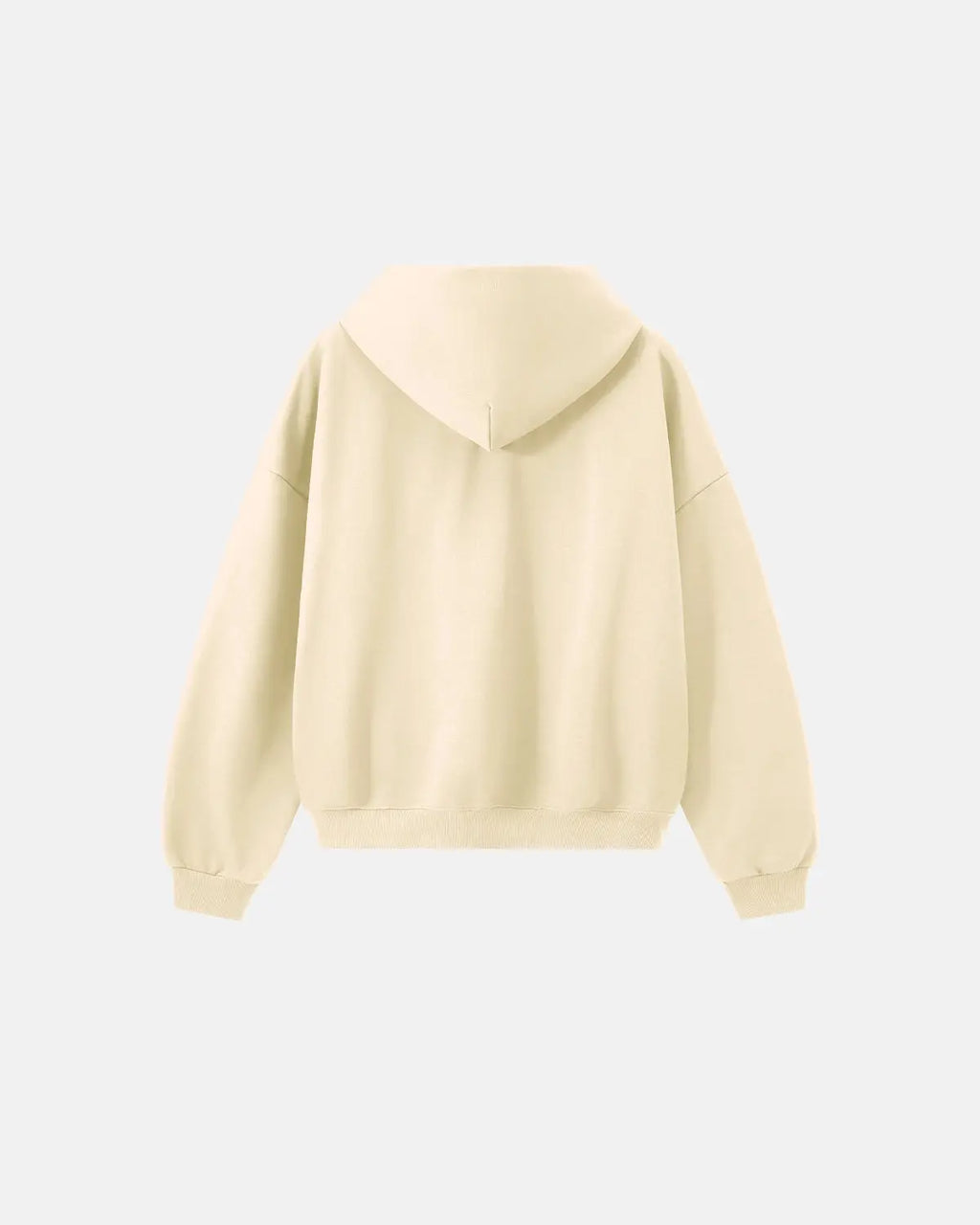 Blank boxy fit French terry hoodie by INFLATION, featuring a relaxed silhouette and casual streetwear style.