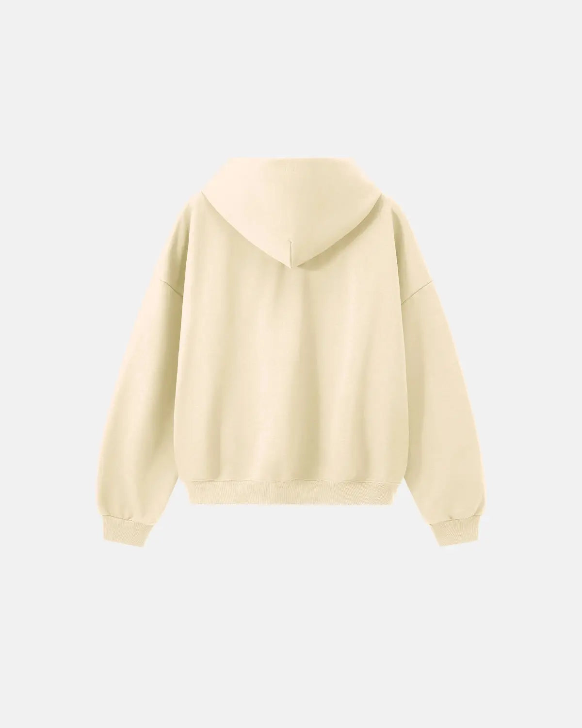 Blank boxy fit French terry hoodie by INFLATION, featuring a relaxed silhouette and casual streetwear style.