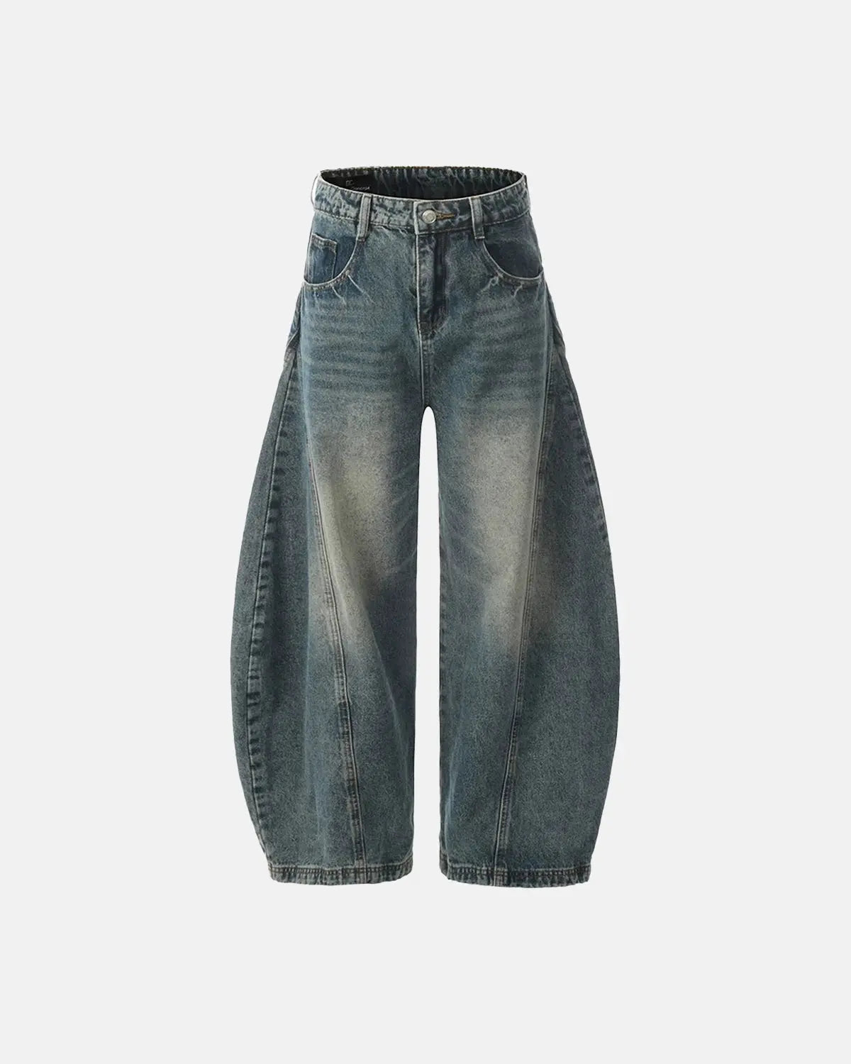 Distressed Supper Baggy Jeans by INFLATION, relaxed fit streetwear pants with ripped details and a casual, oversized style.
