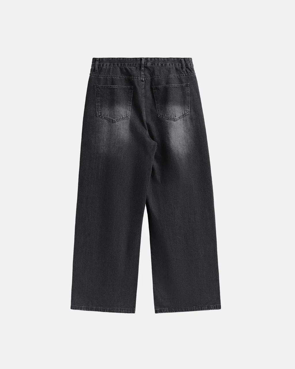 Inflation Chill Wide Leg Denim Pants featuring a relaxed fit, classic blue denim, and stylish wide-leg design.
