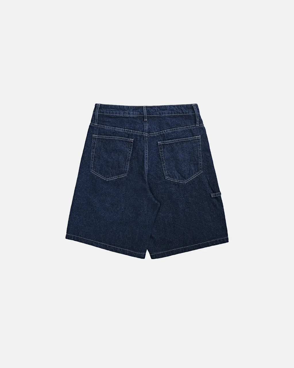 Vintage washed INFLATION straight jorts, casual denim shorts for men with a relaxed fit and distressed details.