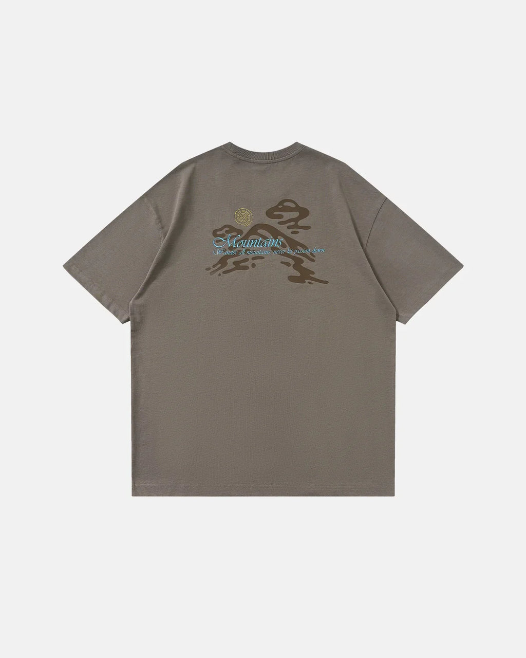 Inflation Streetwear heavyweight oversized graphic t-shirt with bold design, relaxed fit, and soft fabric on a model.