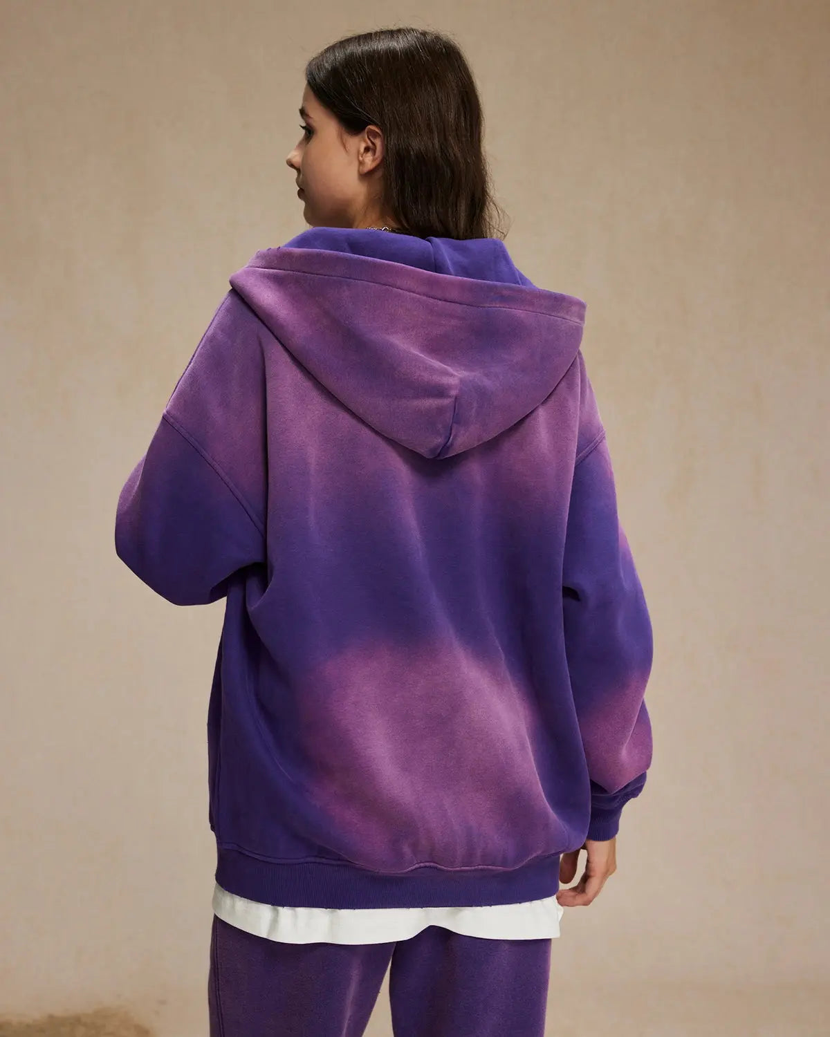 Inflation Monkey Wash zip-up hooded jacket with playful monkey design, featuring a front zipper and cozy hood for casual wear.