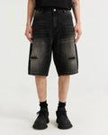 Vintage ripped washed jorts by INFLATION, denim shorts with distressed details and a relaxed streetwear style.
