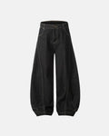Raw color super baggy jeans from INFLATION streetwear, featuring a loose fit and casual style, shown on a model.