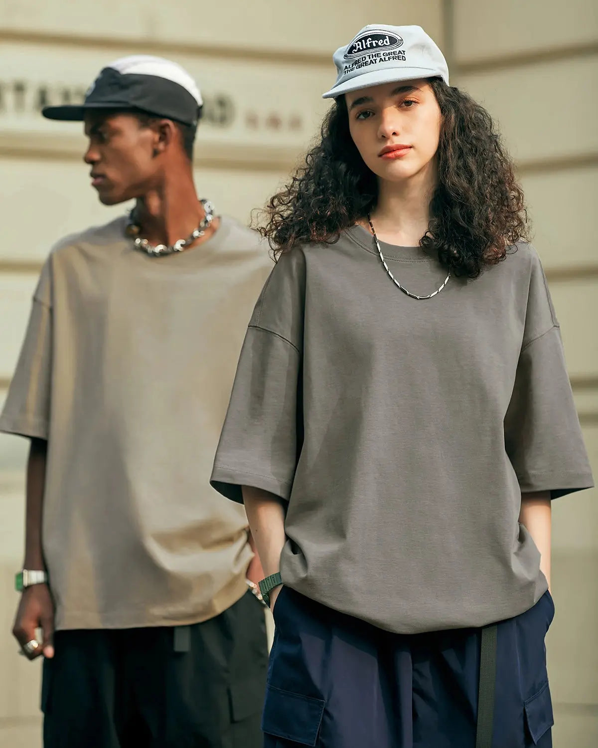 Inflation heavyweight cotton oversized T-shirt in black with bold streetwear design, relaxed fit, and comfortable fabric.