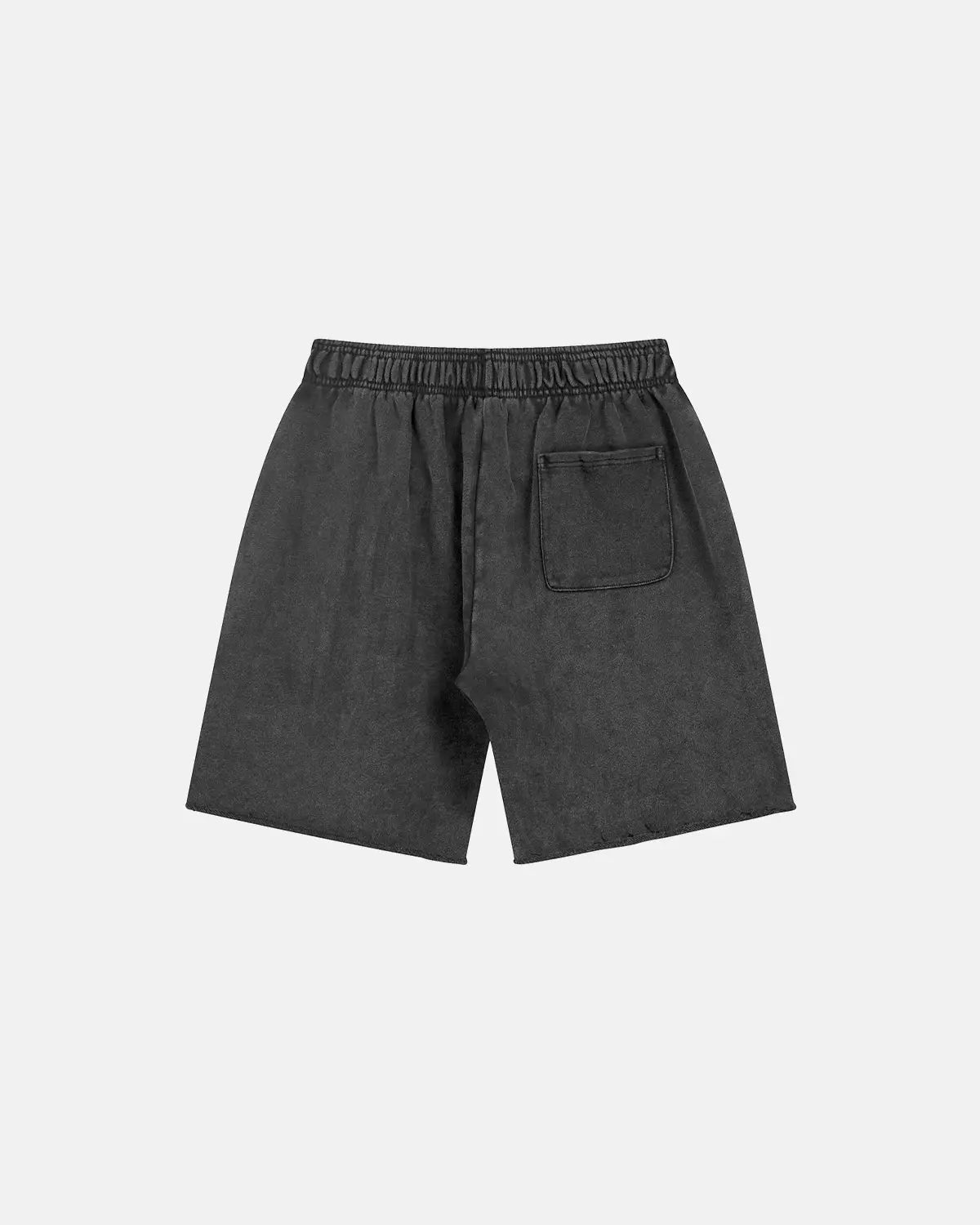 Inflation Heavyweight Washed Sweat Shorts, casual streetwear pants in soft, faded fabric with relaxed fit and drawstring waist.
