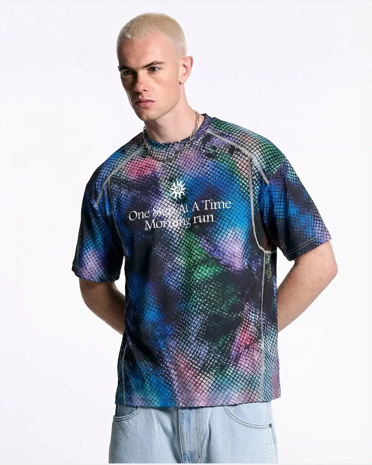 Inflation Ultra-Lightweight Totem Graphic Activewear T-Shirt with bold print, casual fit, and breathable fabric for comfortable wear.