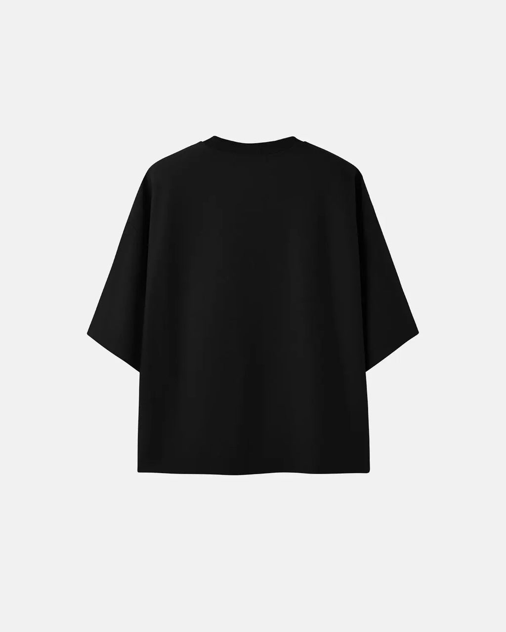 Blank oversized boxy T-shirt from Inflation Streetwear featuring a relaxed fit and minimalist design in neutral fabric