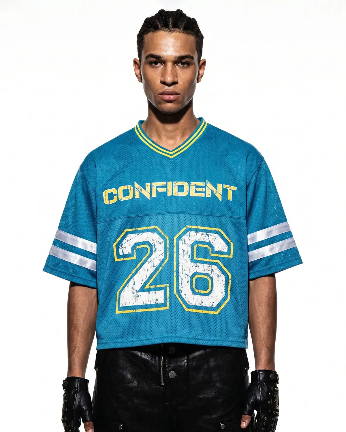 Vintage Number Mesh Jersey by INFLATION featuring bold numbered design and breathable mesh fabric for streetwear style