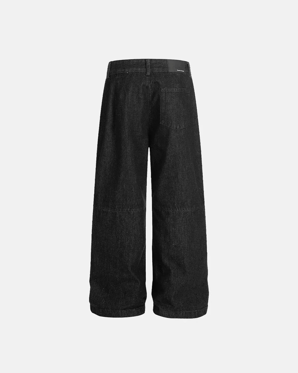 Inflation Raw Baggy Jeans with pleated design, featuring a loose fit and streetwear style in denim fabric.