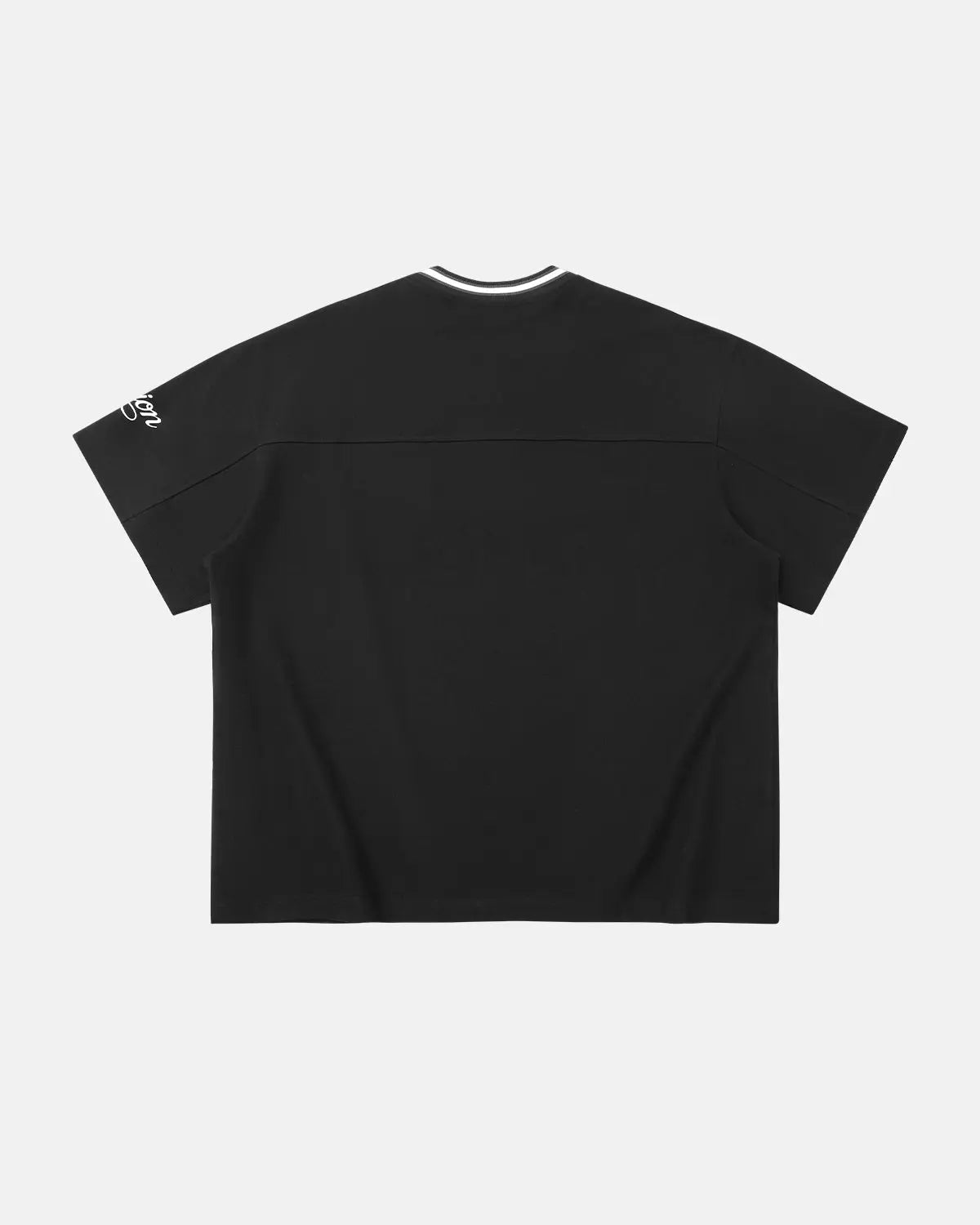 Retro V-neck jersey from Inflation Streetwear featuring bold colors and vintage-inspired design, perfect for casual street style.