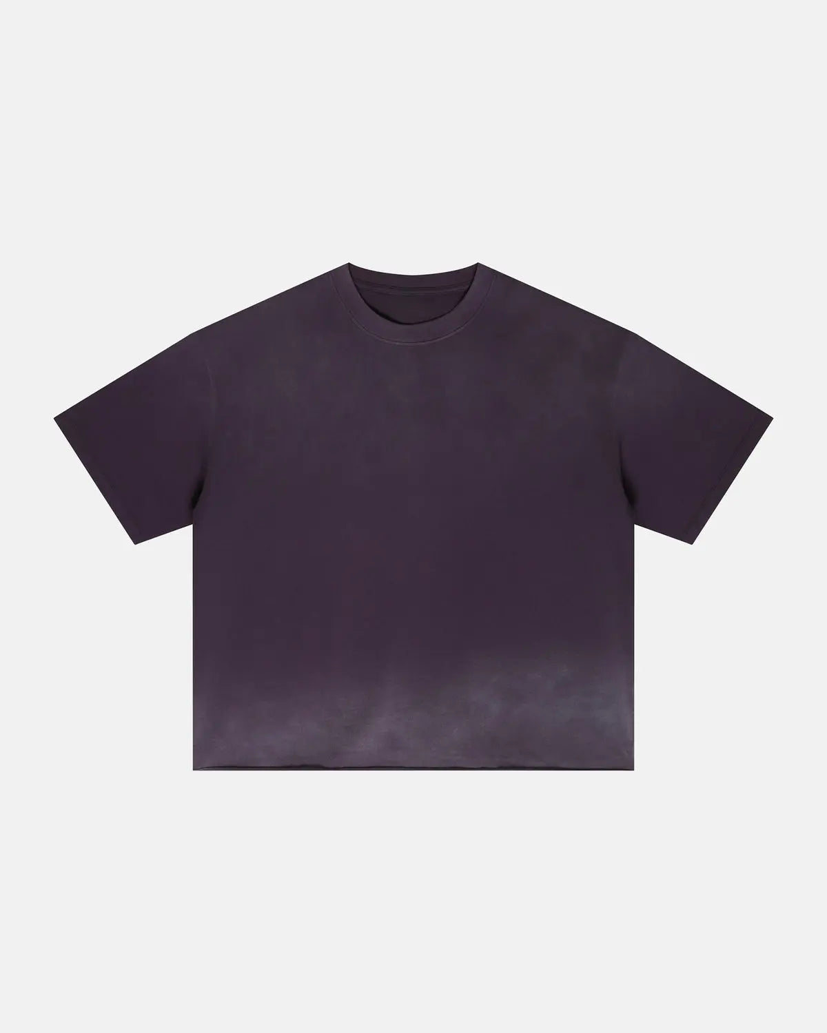 Monkey Washed Boxy Cropped T-Shirt by INFLATION, featuring a relaxed fit and washed cotton fabric, displayed flat.
