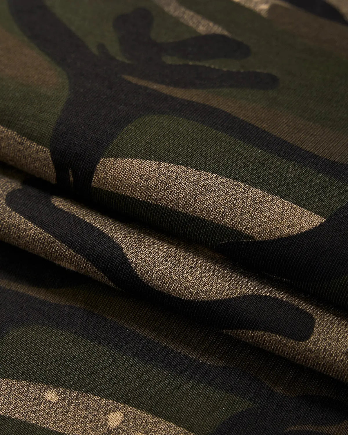Boxy camo T-shirt in khaki by INFLATION, stylish streetwear tee with a relaxed fit and camouflage print.