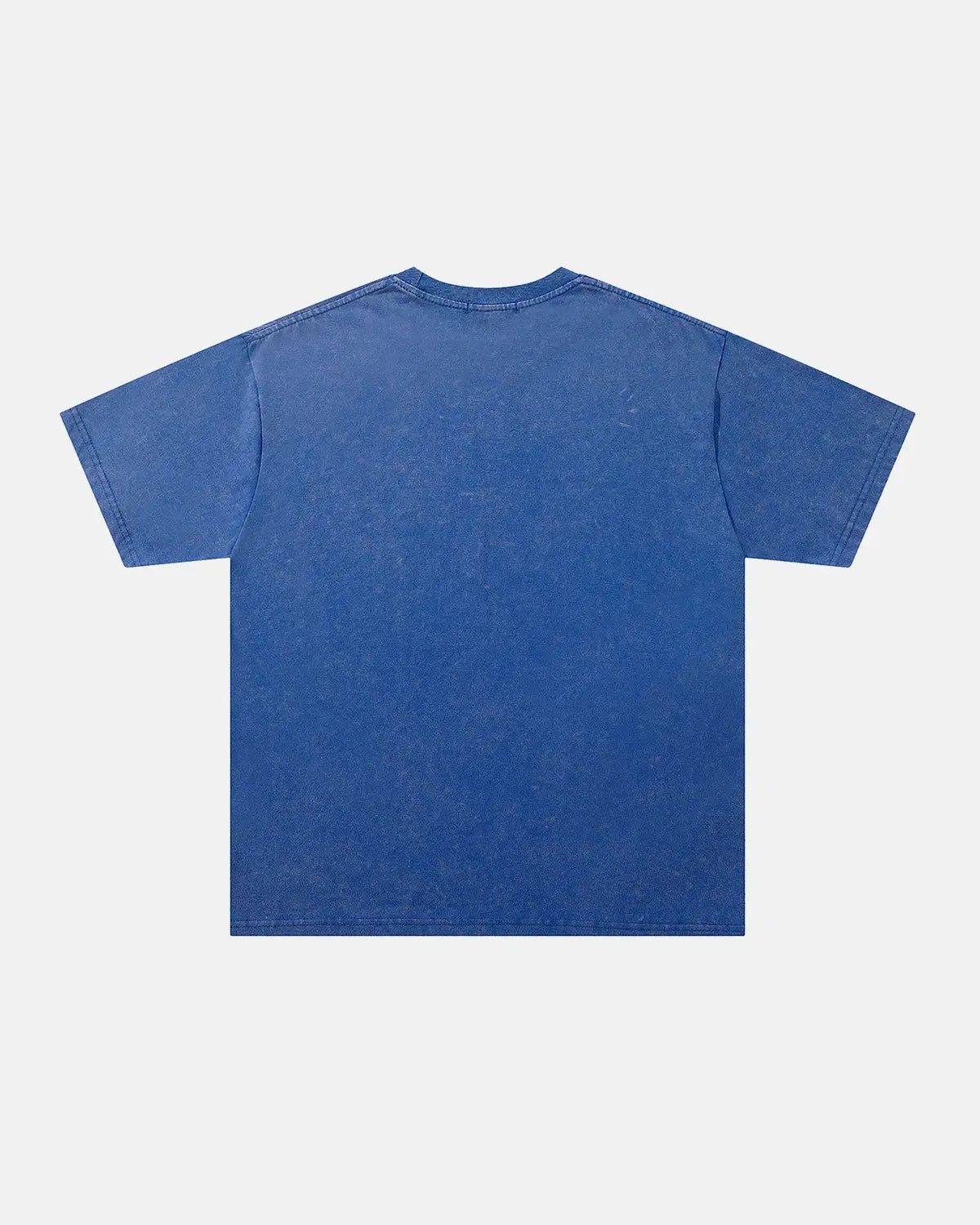 Washed rhinestone flame design boxy T-shirt by INFLATION Streetwear, featuring bold graphic flames on a casual, relaxed-fit T-shirt.
