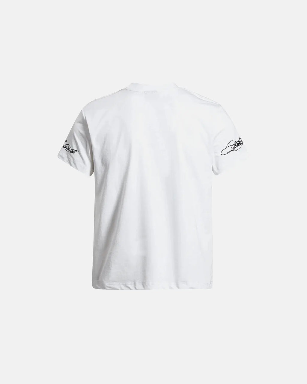 Inflation Streetwear all-over script graphic T-shirt featuring bold text design on soft cotton fabric.