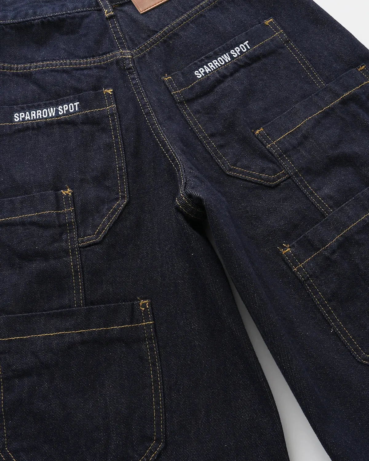 Inflation Streetwear Carpenter Raw Baggy Jorts, relaxed-fit denim pants with distressed detailing and casual streetwear style.