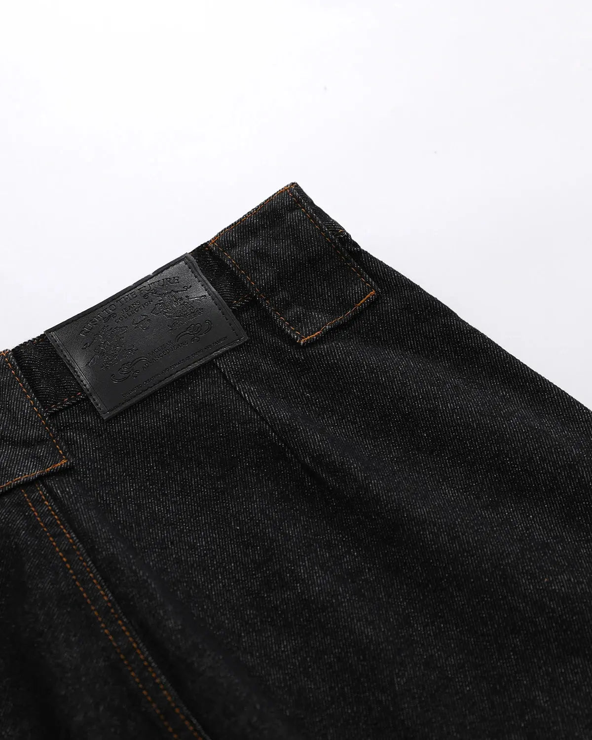 Layered utility baggy jorts by INFLATION, casual denim pants with multiple pockets and a relaxed fit for streetwear style.