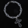 Inflation Big Cross Pendant Chain Necklace, 51cm length, featuring a bold cross pendant on a chain.