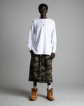 Shaka Wear heavyweight long-sleeve thermal shirt in black, showing the thermal fabric and fit on a mannequin.